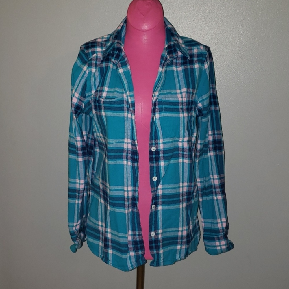 Blue and White Flannel